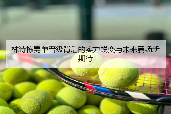 林诗栋男单晋级背后的实力蜕变与未来赛场新期待